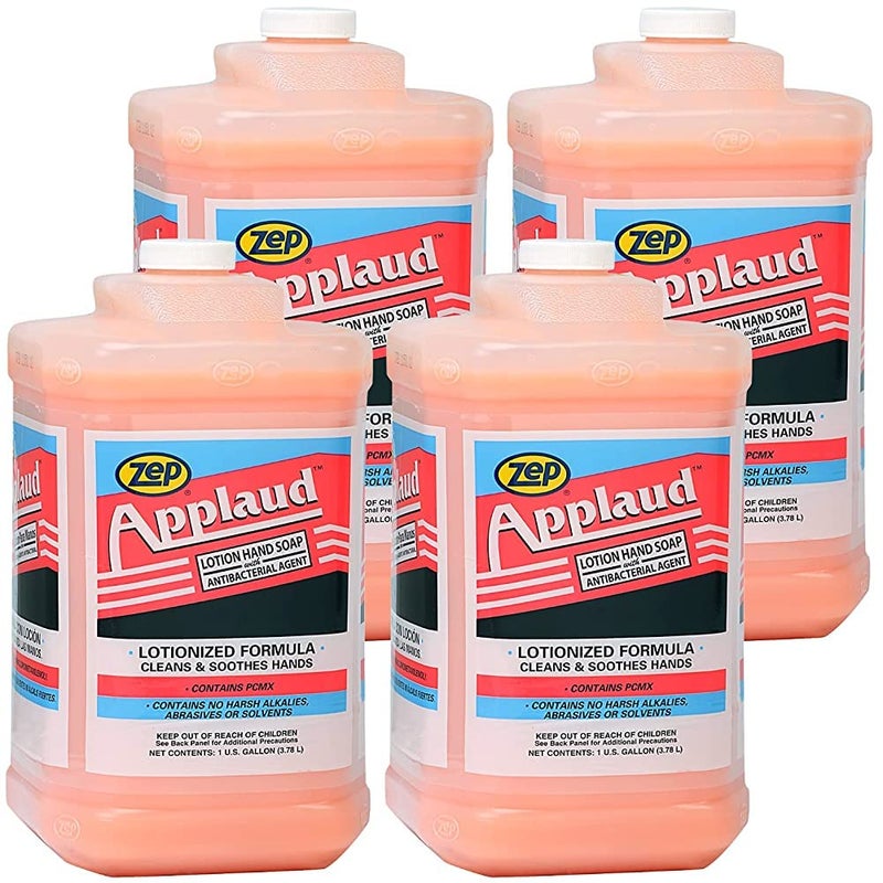 Zep Applaud Antibacterial Lotion Hand Soap 1 Gallon 338521 Case of 4 Professional Strength - Image 1