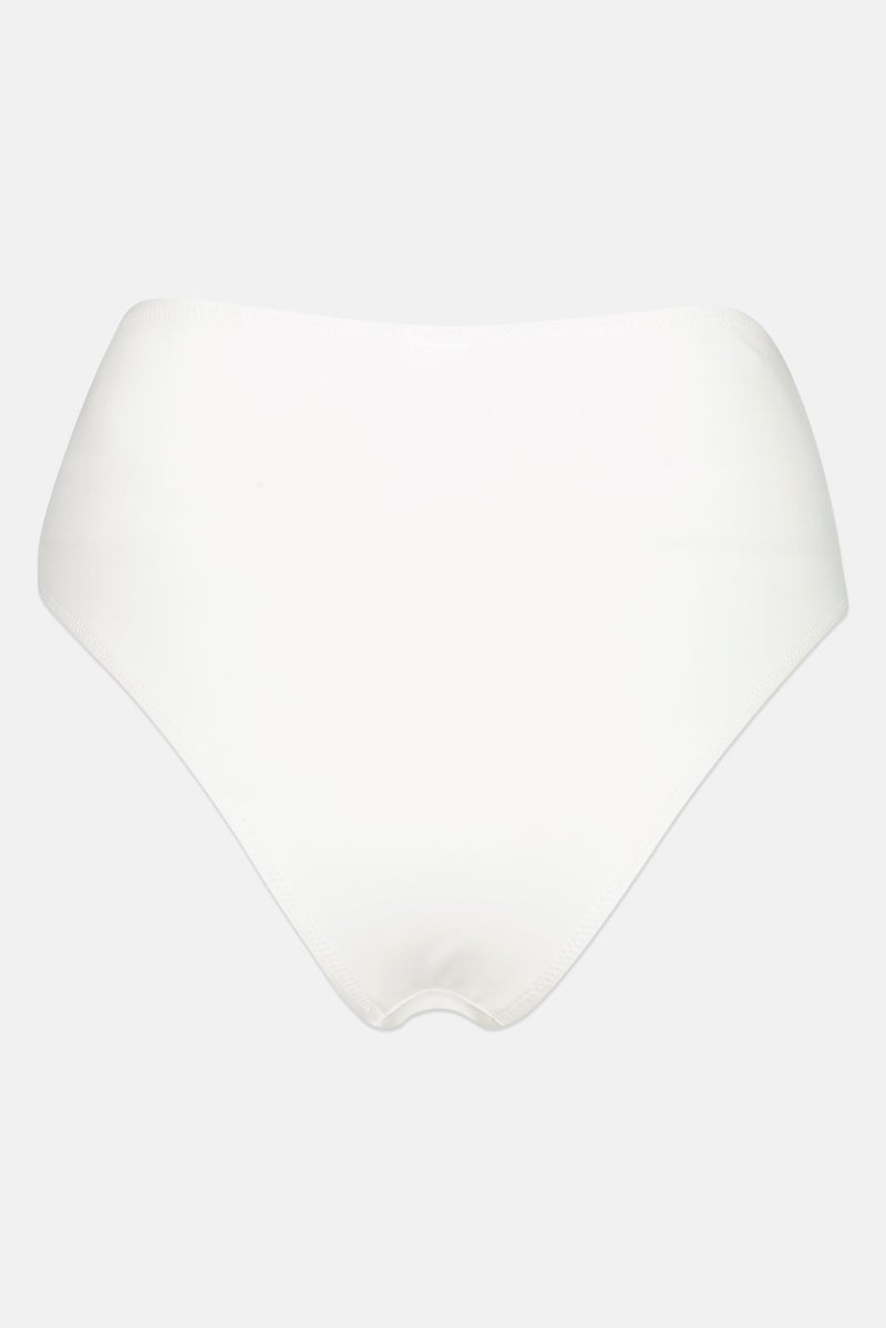 ONLY Women 2 Pcs High Waist Plain Bikini Bottom, Black/White  - Image 5
