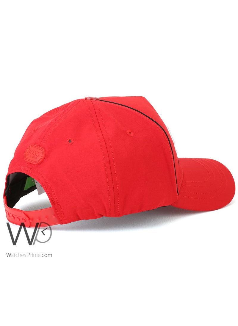 HUGO BOSS Hugo Boss Red Cotton Baseball Cap  - Image 2