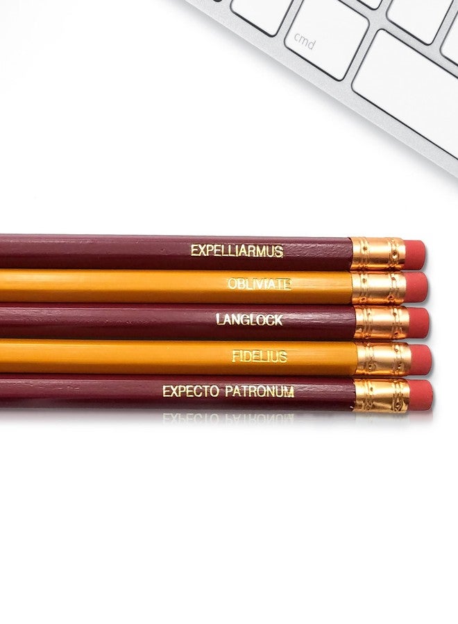 Fresh Prints of CT Magic Spells - Inspirational Pencils Engraved with Funny and Motivational Sayings for School and the Office - Image 1