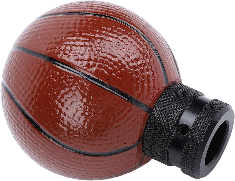 Basketball Gear Shift Knob, Wireless Manual Transmission Shifter Lever Head with Colorful Paint, Resin Shift Knob for Most Manual Cars with 3 Adapters - Image 2