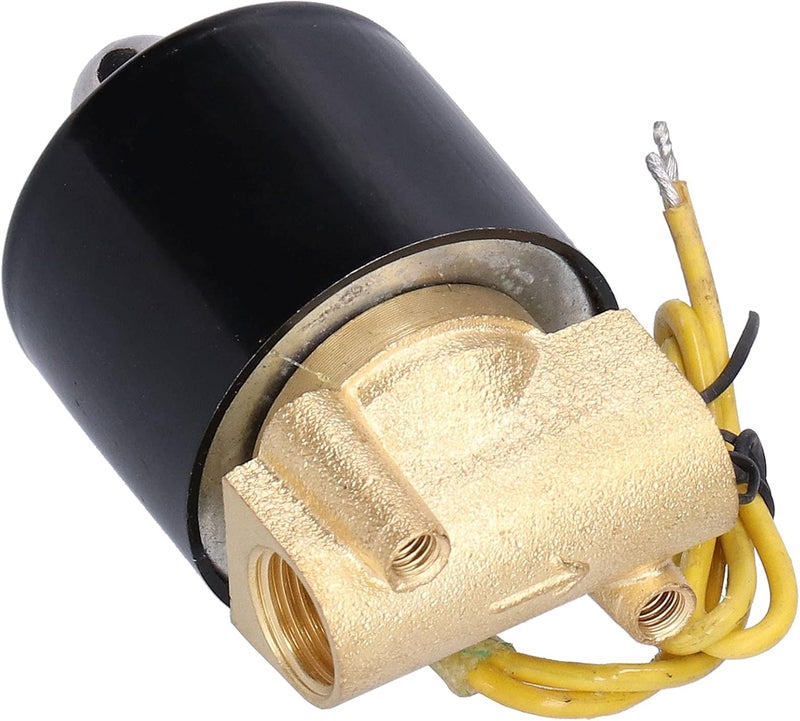 2W - 025-08 Electric Solenoid Valve, Normally Closed Electromagnetic Valve for Water Air, 1/4in G Thread Brass Solenoid Valve with Direct - Acting Diaphragm Structure, Ind (AC110V) - Image 3