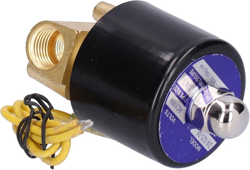 2W - 025-08 Electric Solenoid Valve, Normally Closed Electromagnetic Valve for Water Air, 1/4in G Thread Brass Solenoid Valve with Direct - Acting Diaphragm Structure, Ind (AC110V) - Image 5