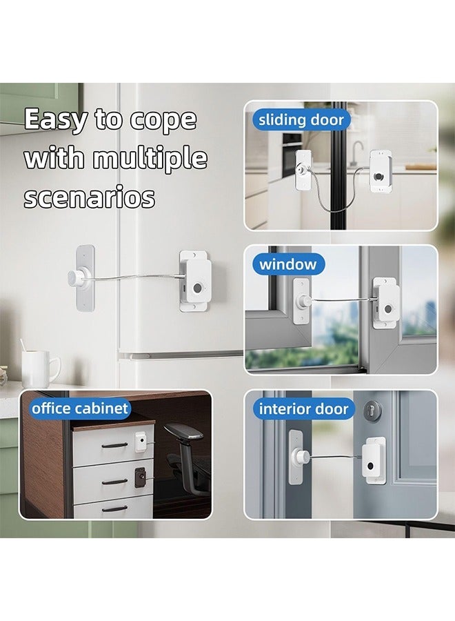 YelaJoy Door Locks for Kids Safety, Auto Unlock Door Latch Quick and Easy Child Proof Door Lock Prevent Toddlers/Pets from Opening Doors, for Cabinet Drawer Furniture Kitchen Ovens Toilet Seats (1 Pack)  - Image 4