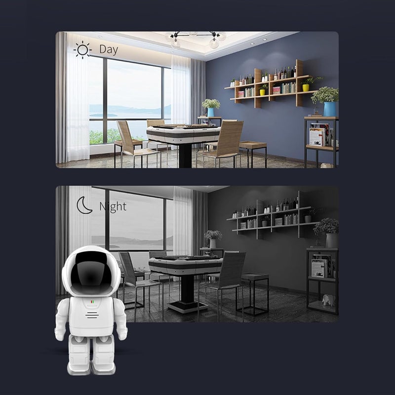 klarako Wireless Surveillance Camera, Security Monitor 1080P HD 360 Degree Night Viewing, Robot Motion Detection 2 Way Audio, Wireless Remote Monitoring - Image 5