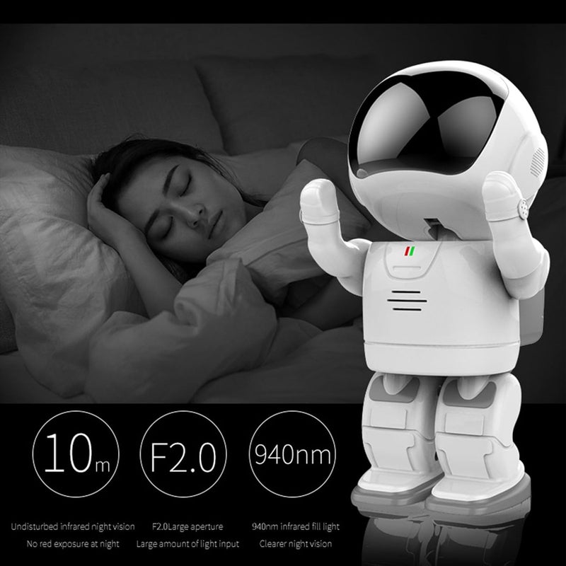 klarako Wireless Surveillance Camera, Security Monitor 1080P HD 360 Degree Night Viewing, Robot Motion Detection 2 Way Audio, Wireless Remote Monitoring - Image 4