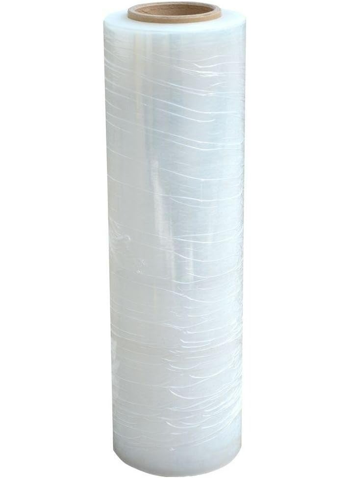 50cm×660m 5KG Stretch Film, Clear Polyethylene Stretch Wrap Shrink Film, Machine Grade Industrial Strength Pallet Wrap for Moving & Packing, Durable Stretch Film - Image 1