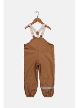 Tchibo Toddlers Girl Pull On Plain With Suspender Rain Pants, Brown  - Image 2