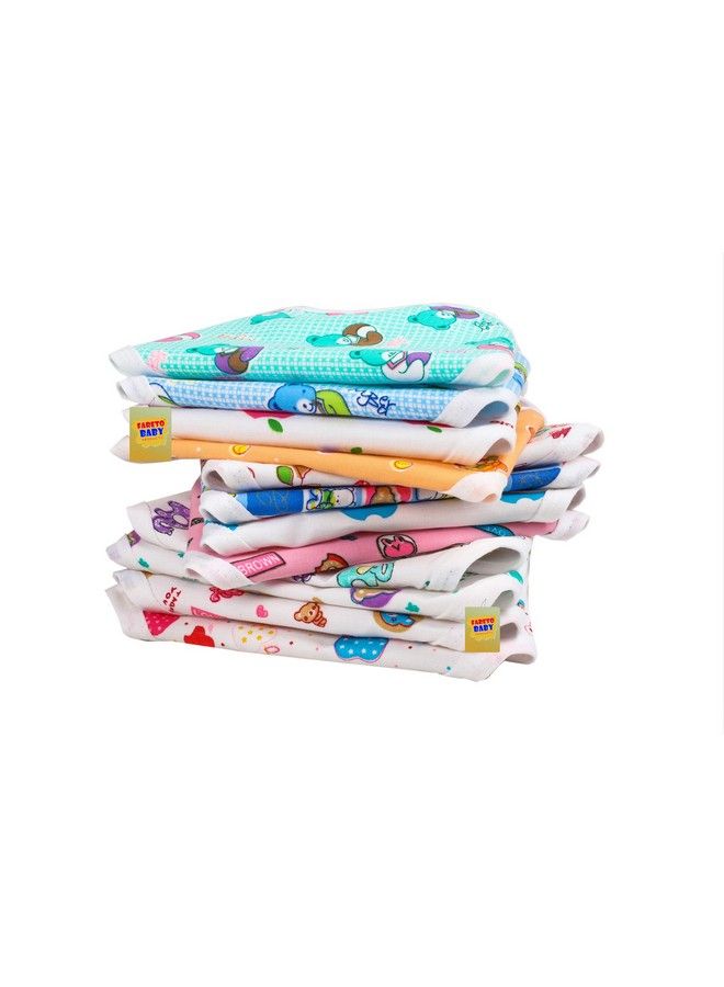 FARETO New Born Baby Double Layer 12 Cotton Nappies;Tying Langots;Cloths Nappies(Assorted)(Double Layer Cotton) (3 6 Months) - Image 2