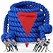 X XBEN Tug of a War Rope for Kids and Adult 25FT Tag o War Ropes with Flag for Outdoor Outside Carnival Lawn Field Team Building Game Safety Cord for School and Church Blue - Image 3