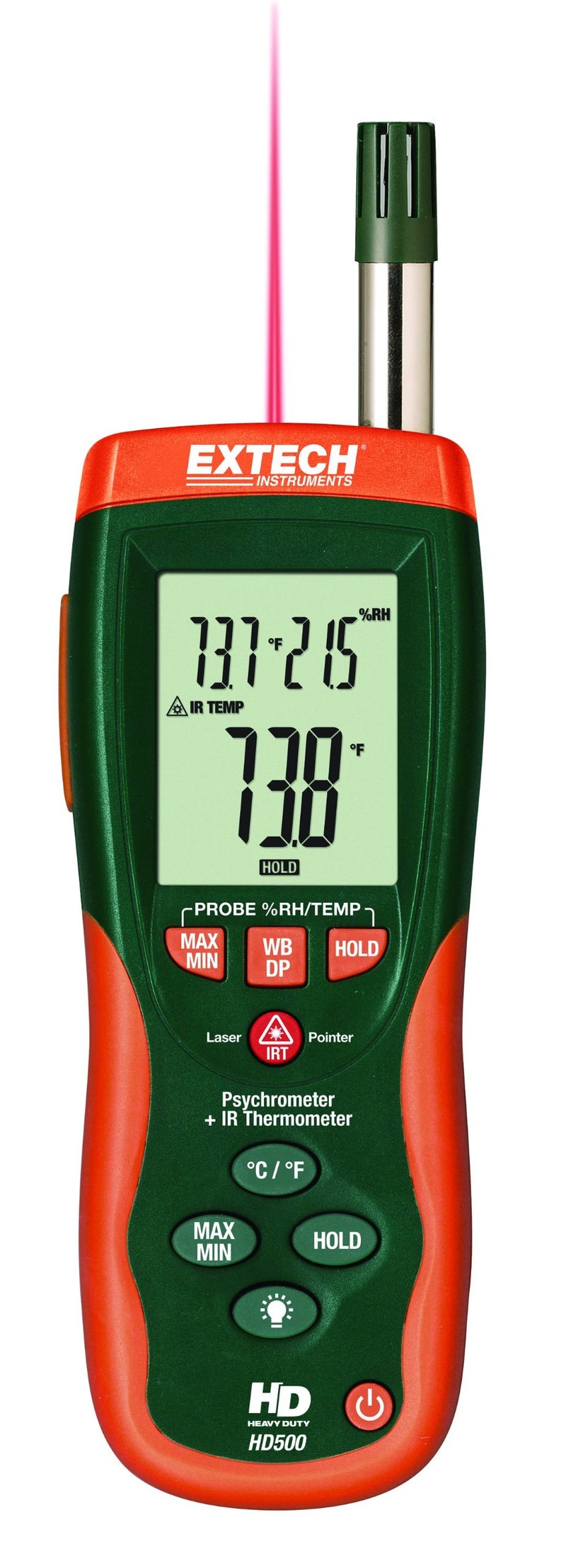 EXTECH HD500 - Psychrometer with 30:1 Infrared Thermometer - Image 5