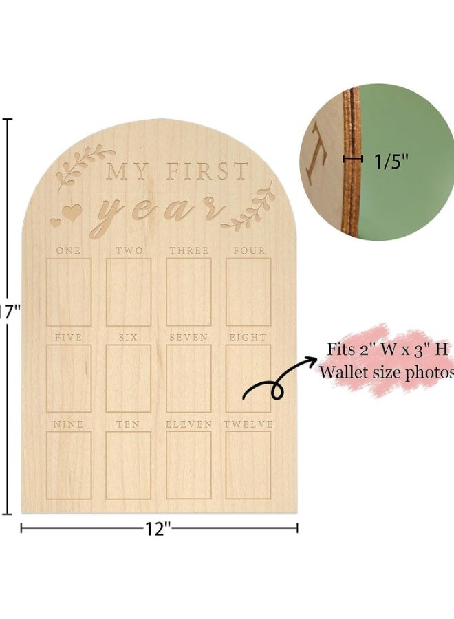 Baby's First Year Photo Frame, 1st Birthday Gift for Infants Boys Girls - Image 3