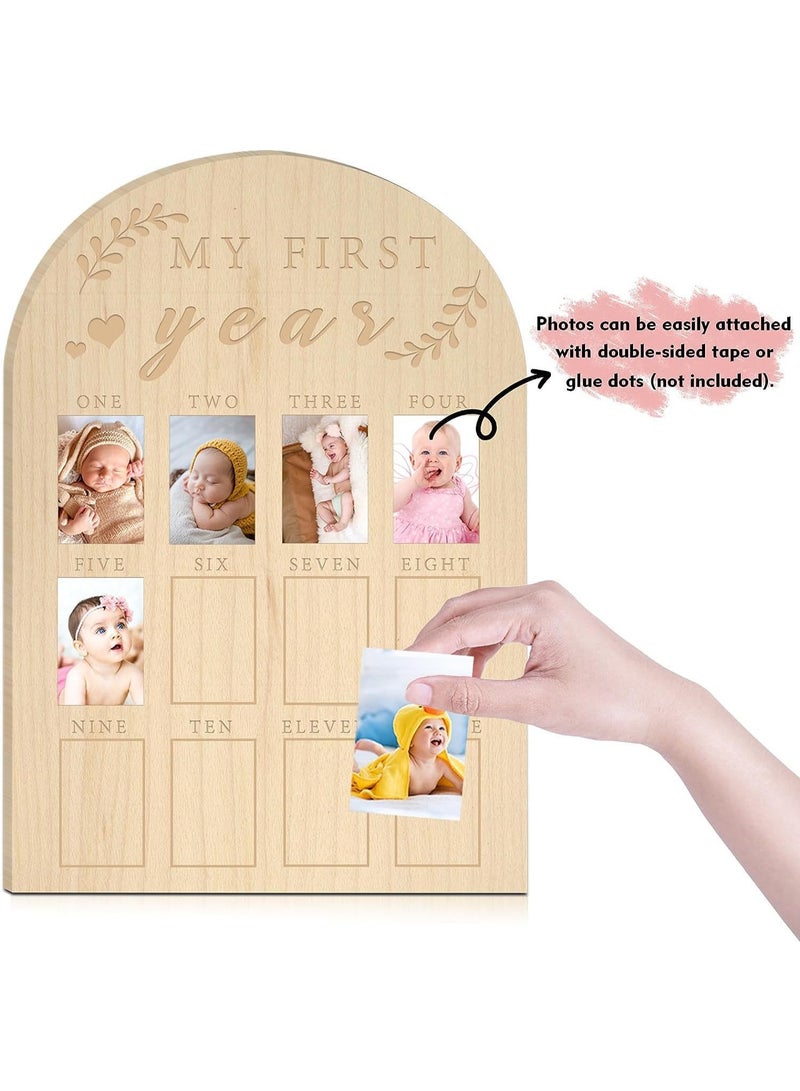 Baby's First Year Photo Frame, 1st Birthday Gift for Infants Boys Girls - Image 4