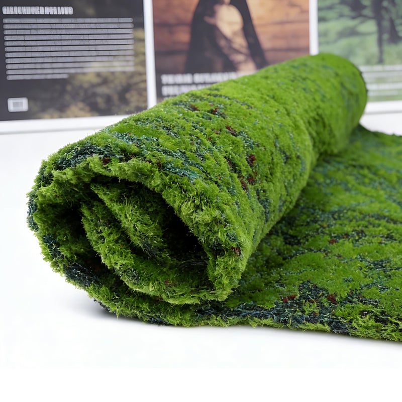 ZHQZZPH Sheet Moss Mat - Realistic Fake Moss Carpet-Blanket for Indoor/Outdoor Decor | No-Maintenance Green Cover for Walls, Gardens & Tabletops - Image 4