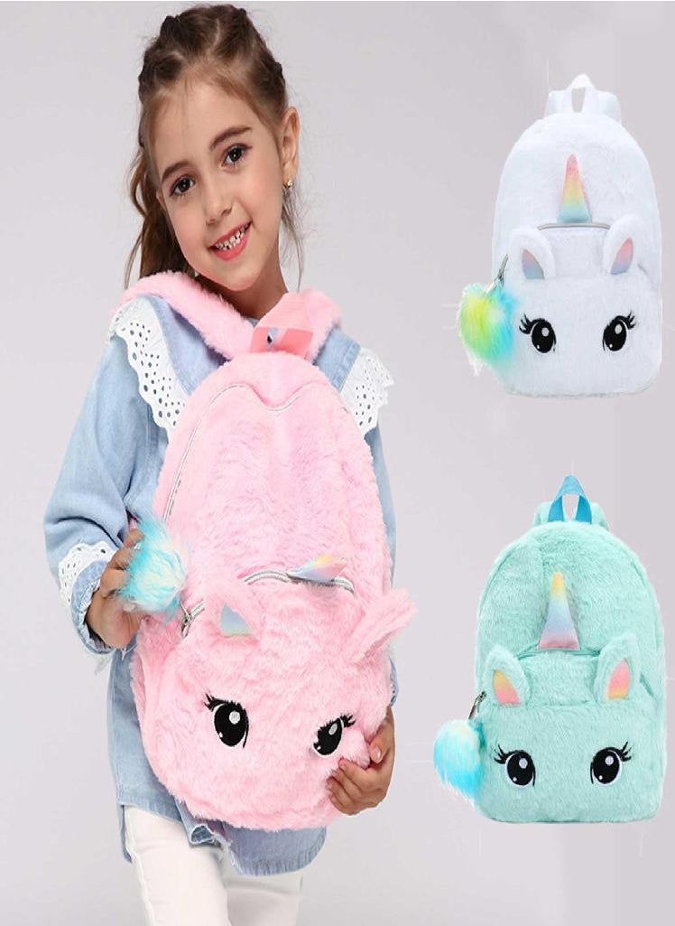 Eckek - Sagit Cartoon Cute Backpack Children Plush Backpack Student Sweet Girl Backpack - Image 1