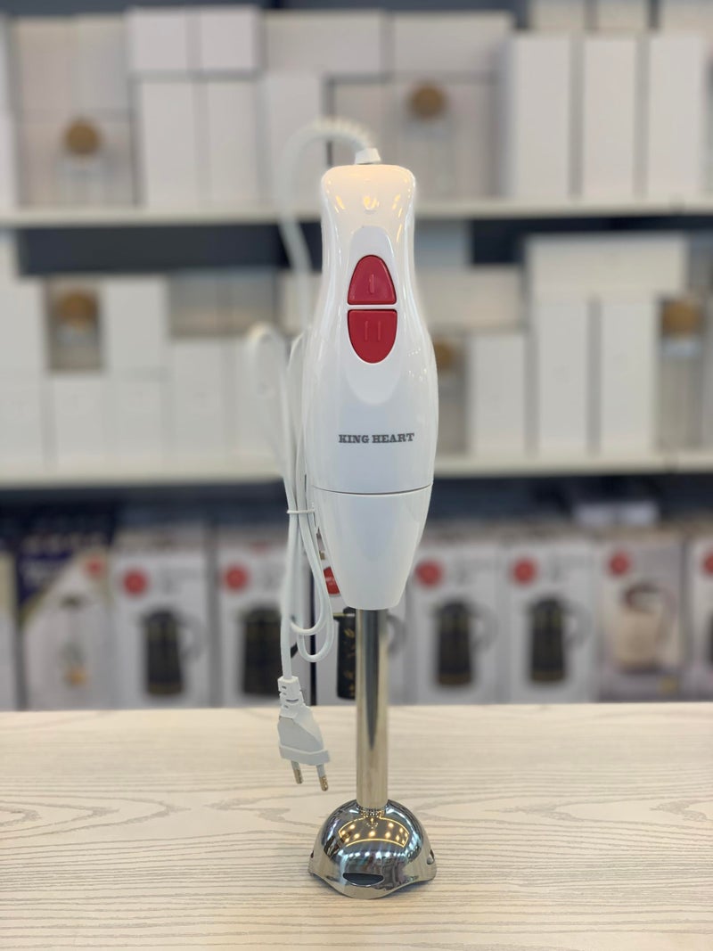 Electric Hand Blender White Red Stainless Steel Dipping Stick Suitable for Kitchen Hand Blender - Image 2