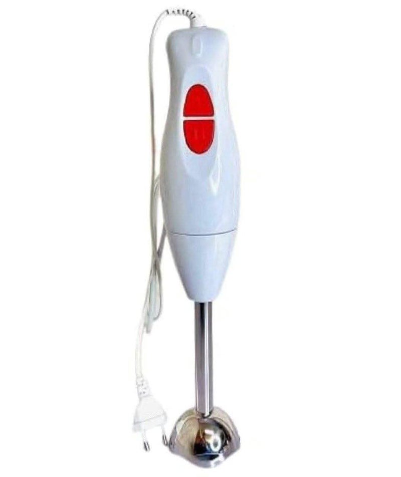 Electric Hand Blender White Red Stainless Steel Dipping Stick Suitable for Kitchen Hand Blender - Image 1