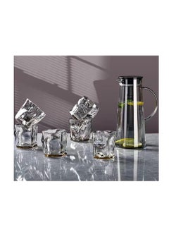 Generic Generic 7 Pieces Set Jug and 6 Cups , 1.5 Liter Jug  - Image 1