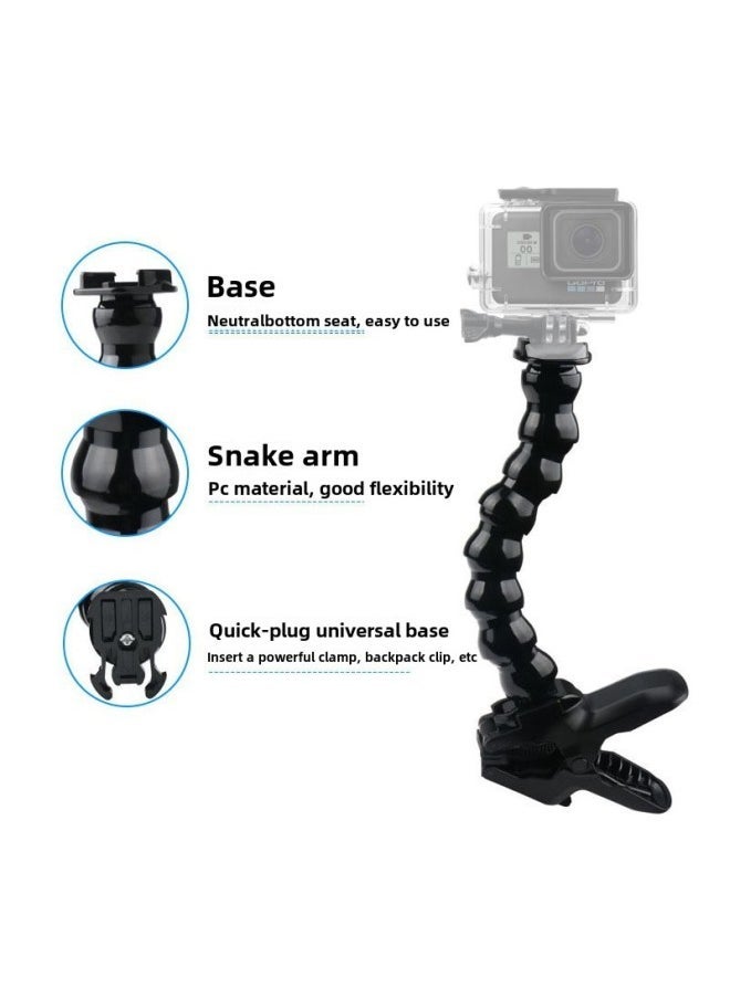 Aixia Ou Applicable To Yingshi Dajiang Gopro Hercules 19/13/9/5 Section Snake Arm Camera Hercules-Color:9-section Snake Arm (base + 1/4 Screws) - Image 1