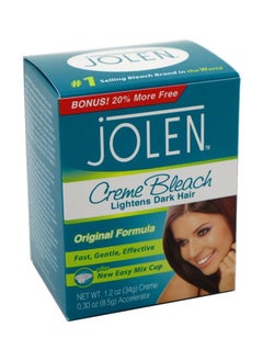 jOLEN Jolen 1.2oz Creme Bleach Orig Lightens Excess Dark Hair 20 % BONUS  - Image 1