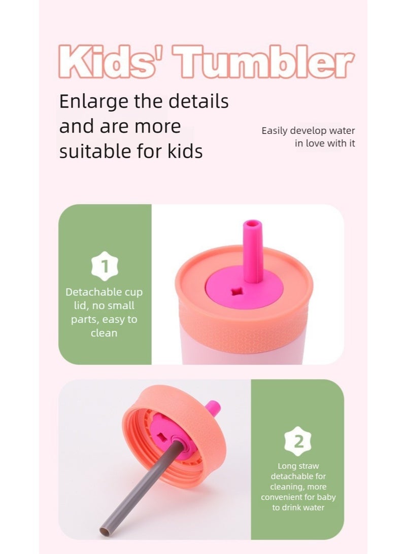 Kawkab Kids Mini Insulated Mug - 304 Stainless Steel Insulated Mug with Silicone Straw for 3 years and up - Image 3