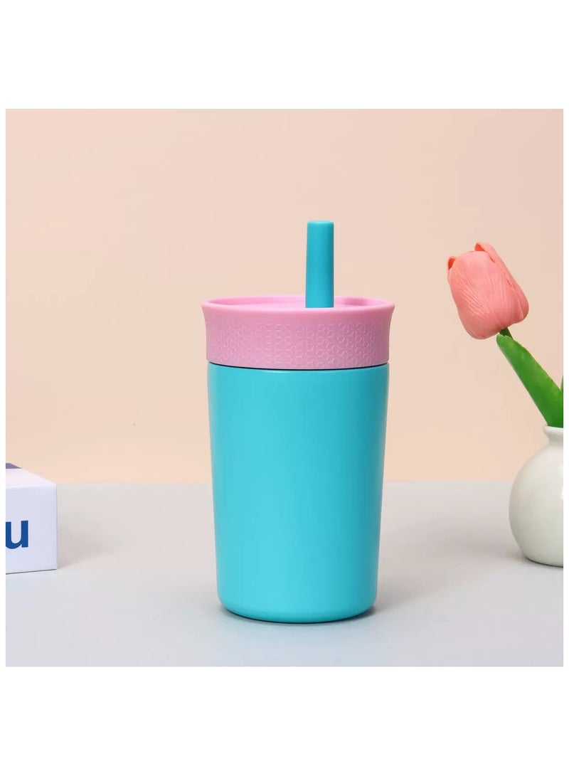 Kawkab Kids Mini Insulated Mug - 304 Stainless Steel Insulated Mug with Silicone Straw for 3 years and up - Image 1