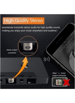 General Car Audio Bluetooth Cassette Receiver, Tape Player 5.0 Aux Adapter  - Image 3
