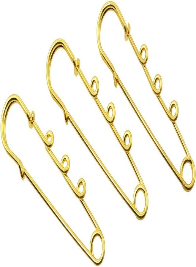 SATRA TRADERS دبوس أمان بروش من ساترا تريدرز | المقاس: 50 مم (ذهبي) - Image 5