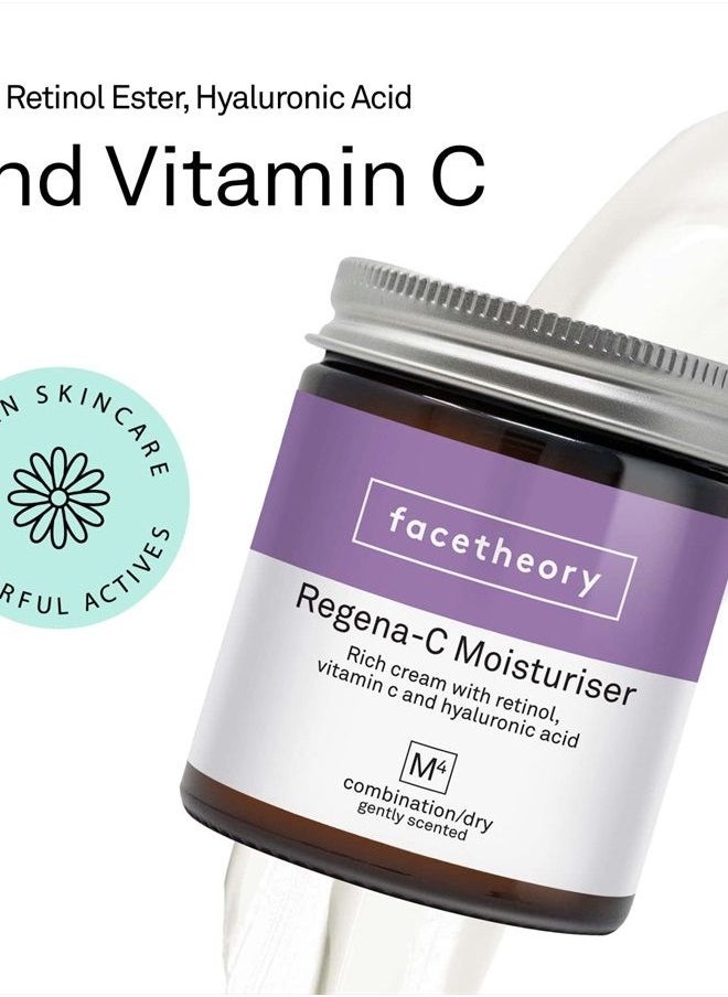 facetheory - Regena-C Moisturizer M4 - Retinol Retinol Moisturizer For Face, Daily Facial Moisturizing Cream, Keeps Skin Hydrated, Contains Vitamin C And Hyaluronic Acid | Scented | 1.7 Fl Oz - Image 1