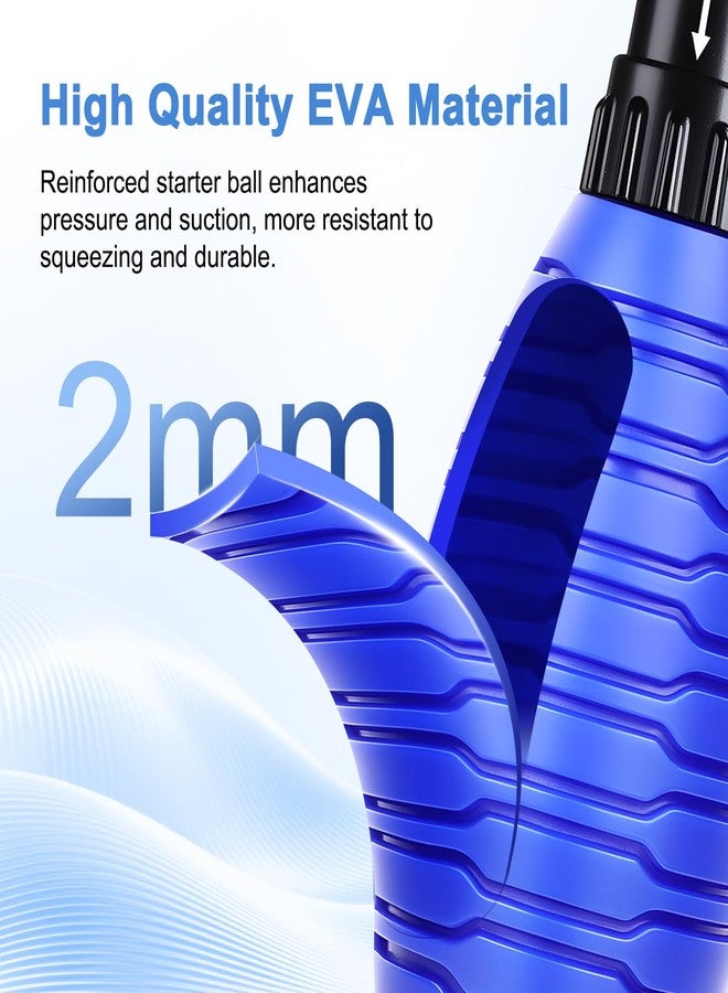 fishkeeper Siphon Ball Pump Head Replacement - 256GPH High Pressure Quick Start Vacuum Pump, Compatible with FK018 and Most Manual Aquarium Gravel Cleaners for Easy Water Change (Large) - Image 2