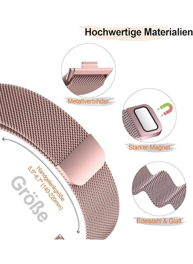 Strap Compatible with Huawei Watch Fit 3\4\4pro , Adjustable Stainless Steel Magnetic Metal Watch Strap for Huawei Watch Fit 3\4\4pro - Image 2