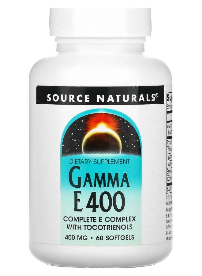 Source Naturals Gamma E 400 Complete E Complex With Tocotrienols 400 Mg 