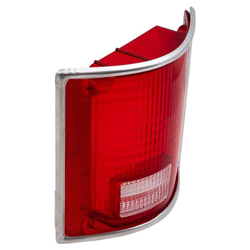 Brock Tail Light Lens for 1975-1986 C10 Lens w/Chrome Trim for 1973-1986 C10 Suburban for 1979-1991 C1500 for 1979-1986 C1500 Suburban for 1975-1986 C20 for 1979-1991 C2500 for 1973-1991 Blazer 5968329 Set - Image 2