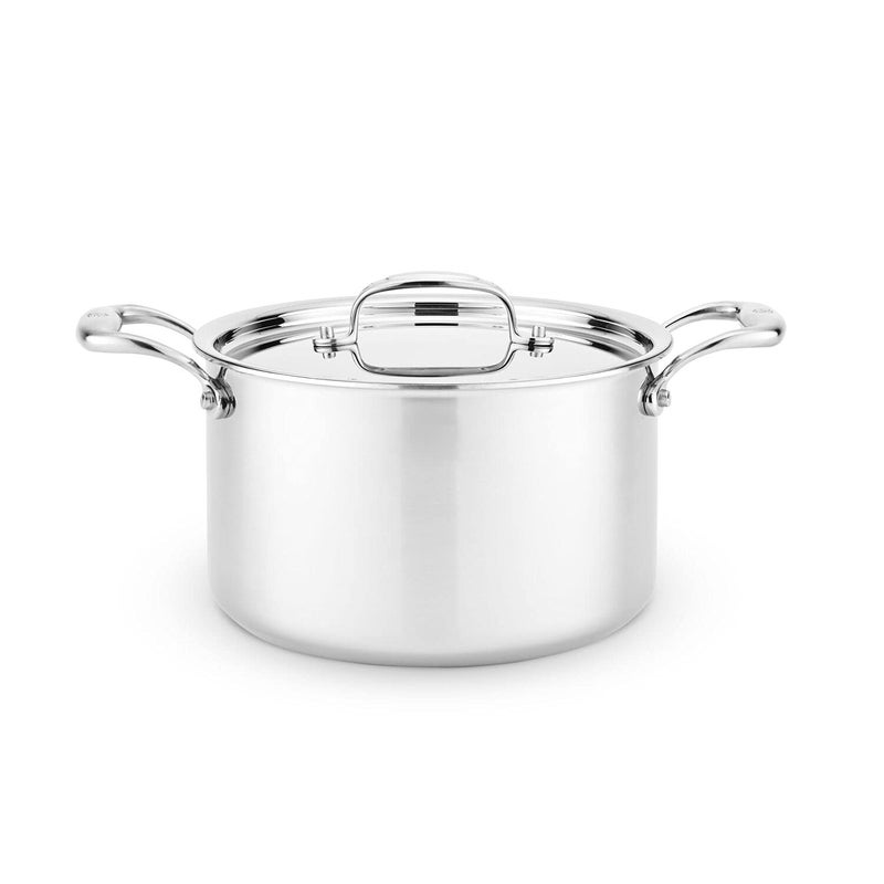 Heritage Steel Heritage Steel 5 Quart Sauce Pot  Titanium Strengthened 316Ti Stainless Steel with 5Ply Construction  InductionReady and Fully Clad Made in USA 