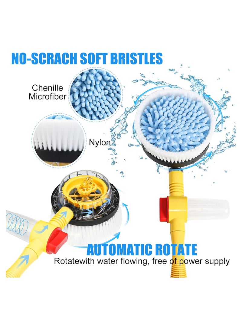 Generic Rotating Car Wash Brush Kit with 5M Hose – Long Handle Auto Foam Brush with Soap Dispenser & High Pressure Nozzle for Cars, RVs, Gardens & Pets  - Image 2
