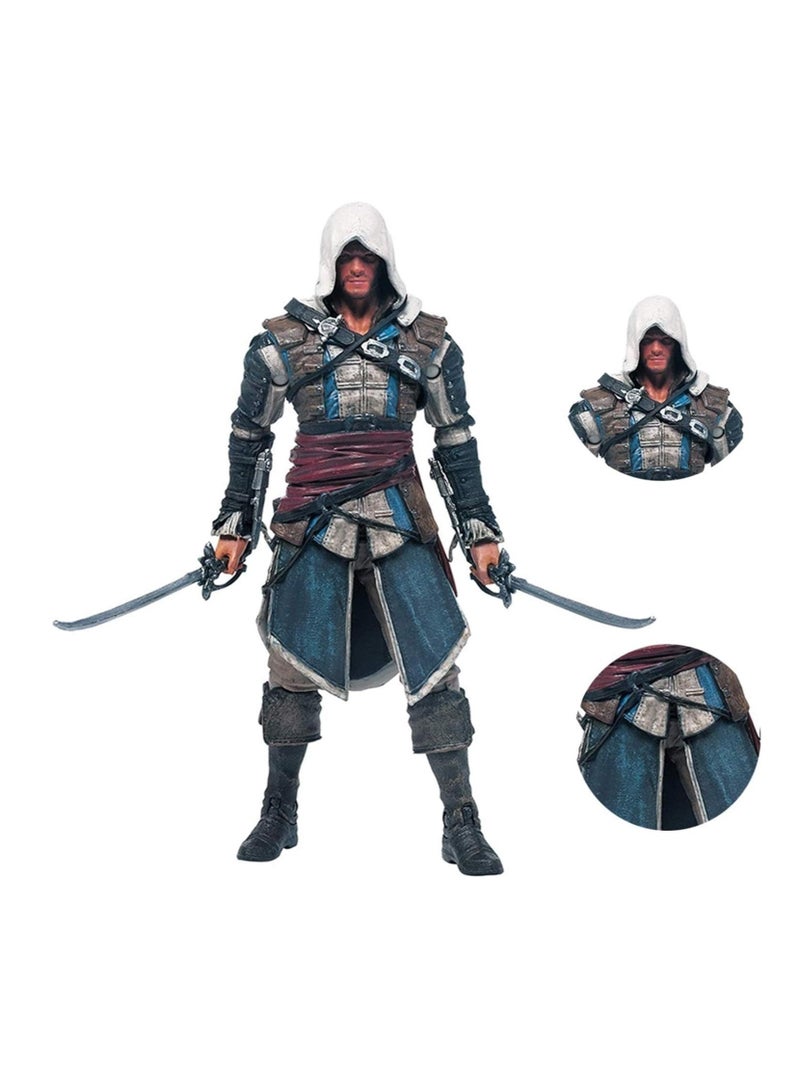 general Live anime Figur Edward Kenway Assassin's Creed IV Figuras Action Figure Collectible figure 20 CM - Image 1