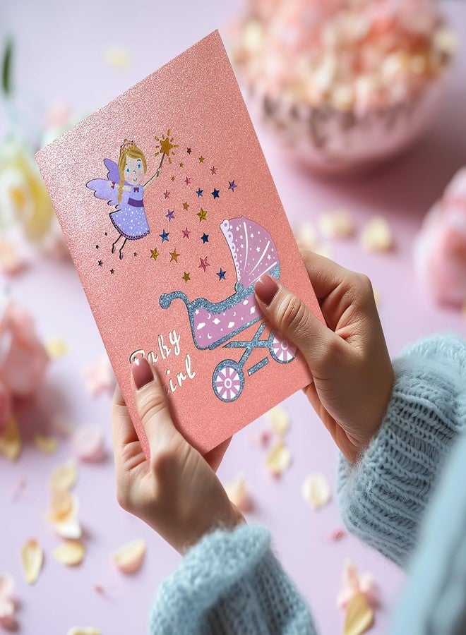 Magic Ants Greeting Card, New Baby Girl, Pop-Up Baby Shower Card, Congratulations Card, First Birthday Card for Girls, Pink, 7.9 x 5.9 inches - Image 5