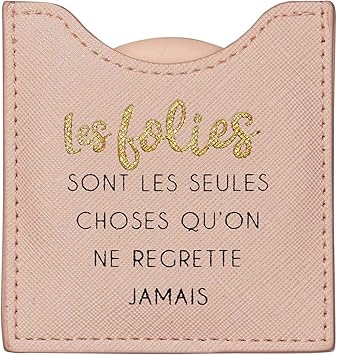Draeger Mirror The Folies Are Round Pocket Mirror to Take Anywhere Any Occasion Dimensions 85 cm x 8 cm - Image 1