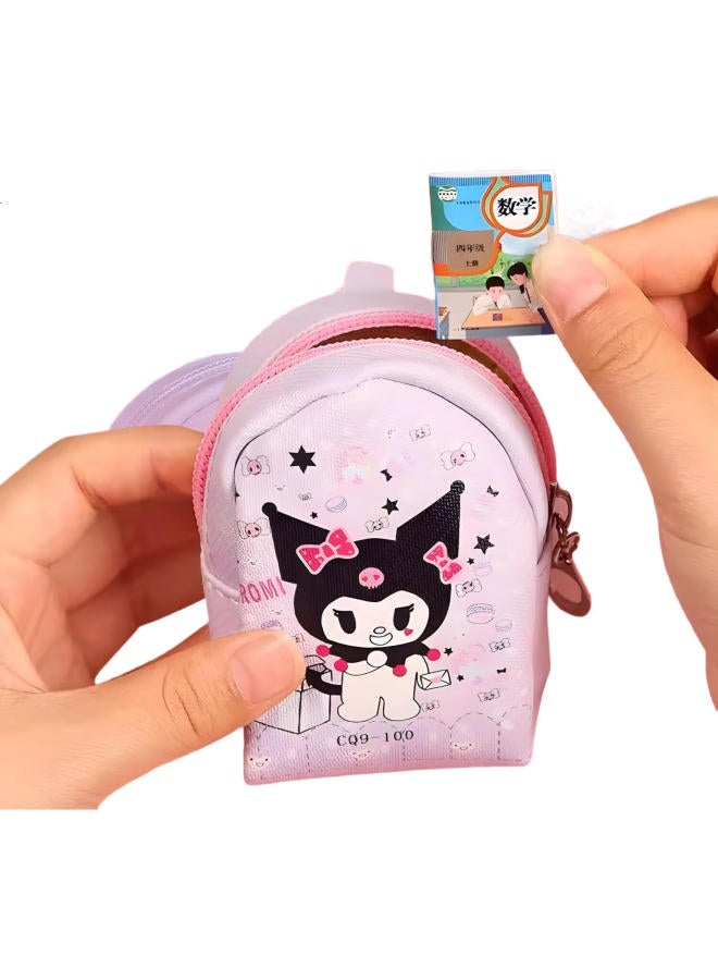 Letrel Lezhe Kuluomi Mini Backpack, Children'S Realistic Pretend Play Toy, For Girls And Boys Aged 6-10, Blind Box Miniature Food Toy - Image 1
