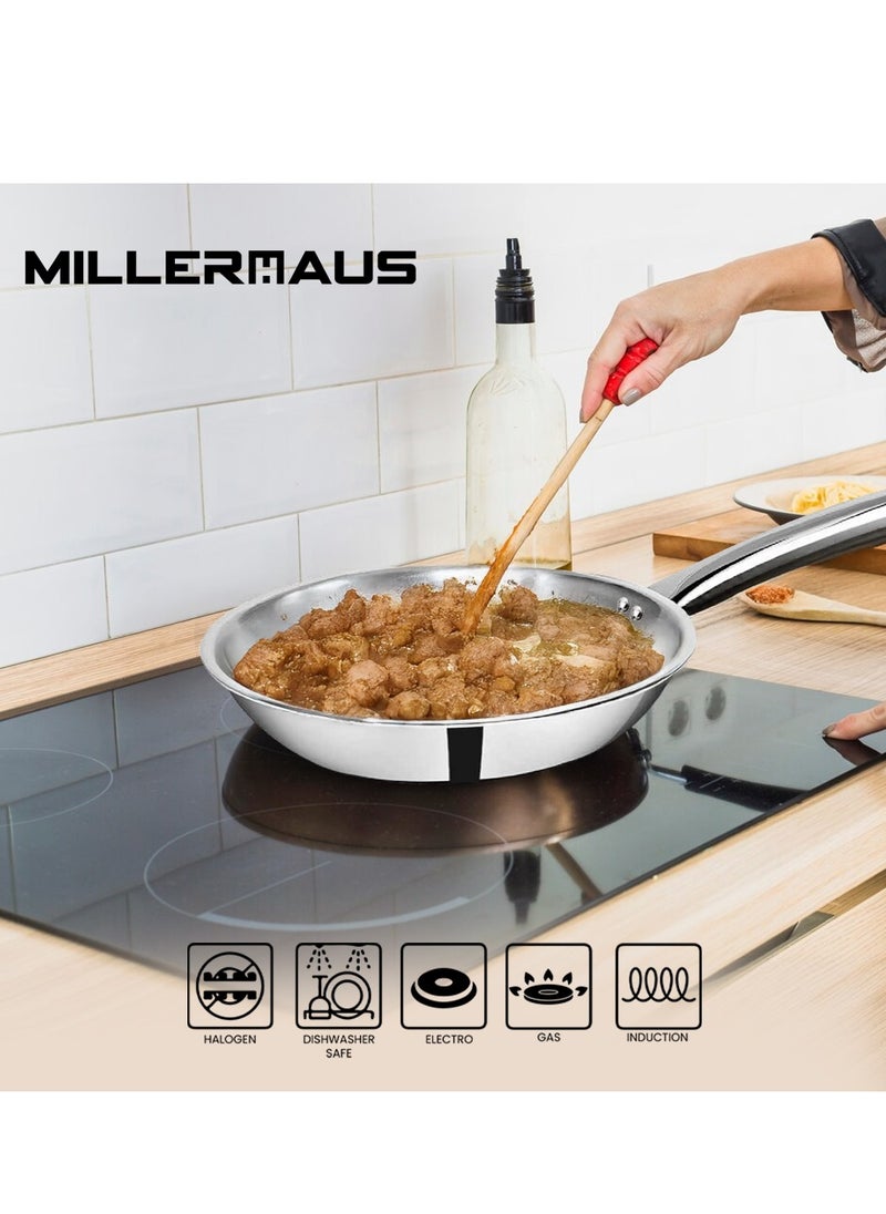 MILLERHAUS Millerhaus Triply 9pcs Cookware Set  Stainless Steel  - Image 4