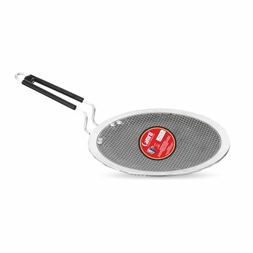 Camro Tawa for Roti | Steel Triply Honeycomb Tawa 26cm | Induction Base Roti Tava Non Stick | Perma-Cool Handles | Base & Induction Compatible | Metal Spoon Friendly | Sturdy Handles - Image 1