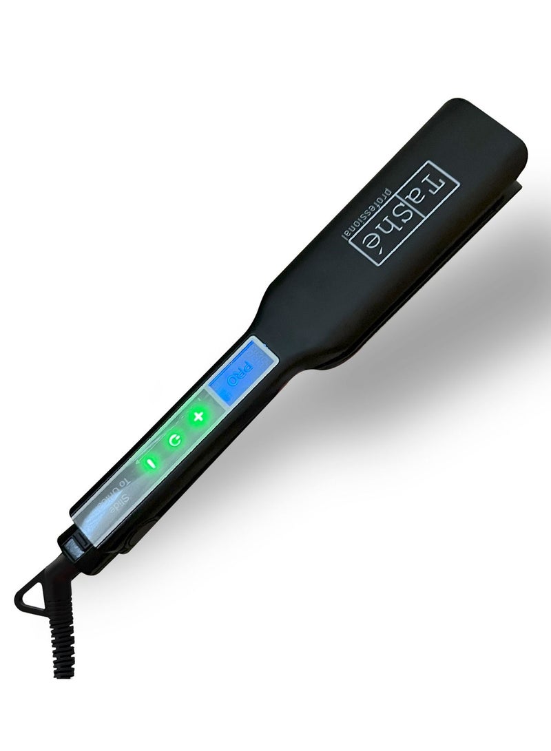 Tashe Hair Straightener | Hair Iron – Fast Heating 230°C | Floating Titanium Plates & Touch Sensor Display | Sleek Design for Straightening & Curling  - Image 1