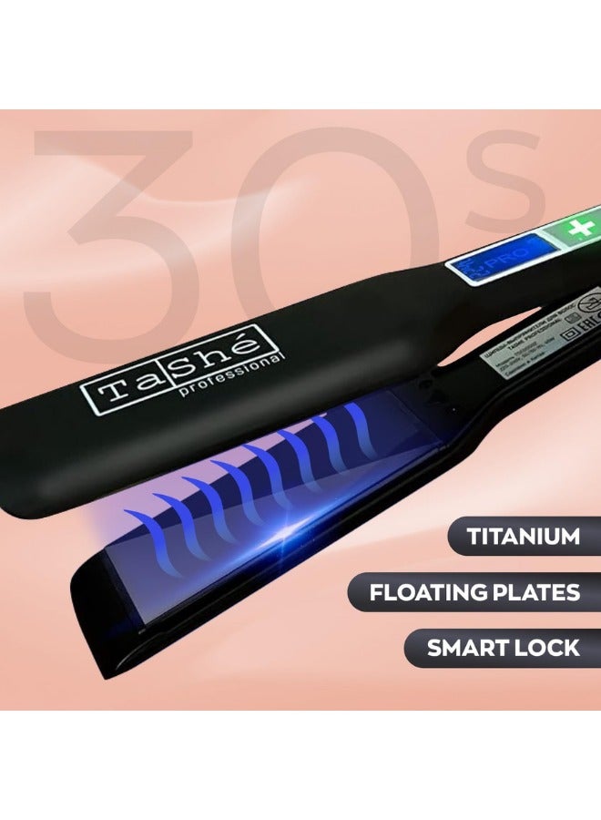Tashe Hair Straightener | Hair Iron – Fast Heating 230°C | Floating Titanium Plates & Touch Sensor Display | Sleek Design for Straightening & Curling  - Image 3
