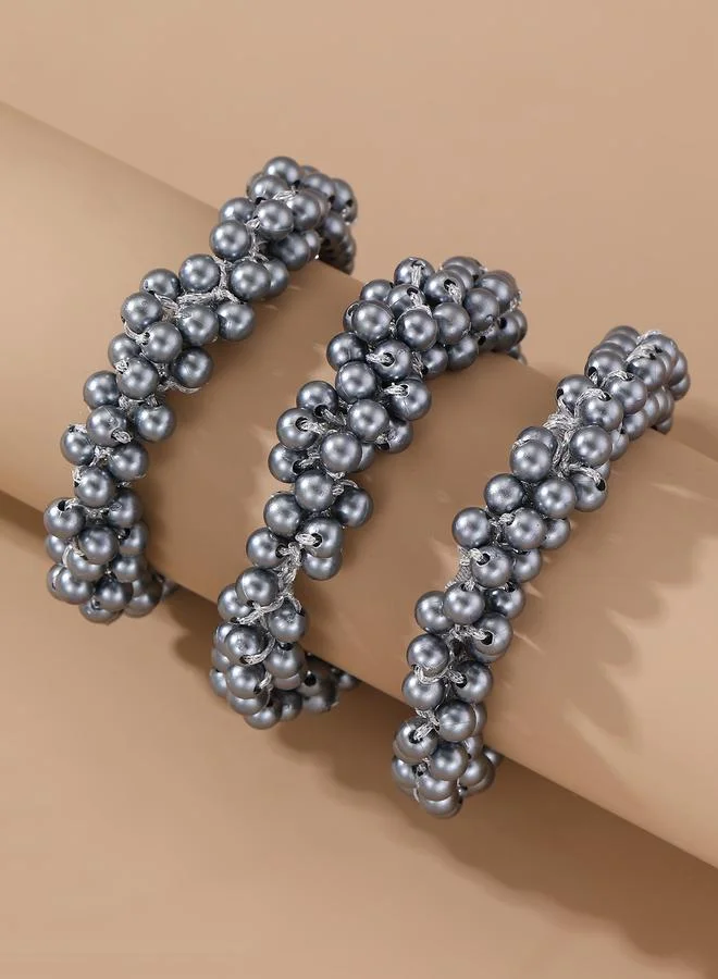 تايك تو Set of 3 - Beaded Hair Ties