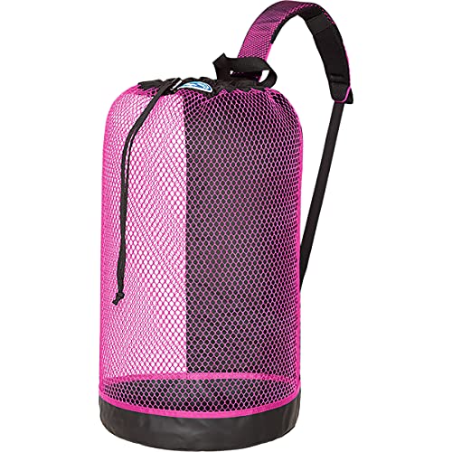 Stahlsac BVI Mesh Backpack: Compact 33L Size, Great Beach Bag for Dry/Wet Gear, Pink - Image 3