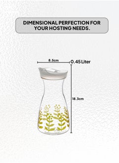 Life Smile LIFE SMILE BPA-Free Shatterproof Acrylic Water Bottle with Durable Leakproof Lid - Perfect Juice Pitcher for Water, Iced Tea, Beverages, and Cold Brew(450 ML)  - Image 3