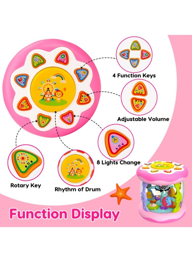 Children'S Musical Drum Toy - Animal Rotating Projector Light Strip, Colorful Lights And Animal Sound Effects, Interactive Toy, Perfect Gift For Both Boys And Girls, Sensory Play, Child-Friendly Design, Great For Christmas Stocking Stuffing. - Image 5