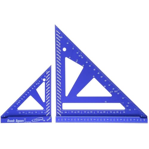 iGaging Bench Square 4" & 7" (Aluminum, Set), Tri Square Set, #36-BS-47-A - Image 4