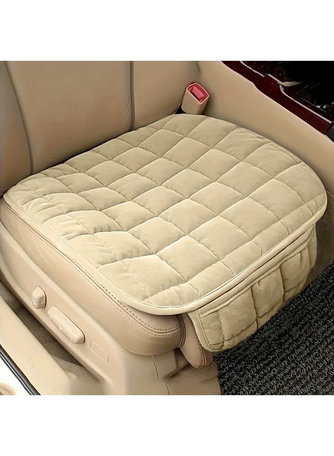 Black Memory Foam Car Seat Cushion with Anti Slip Base and Storage Bag - Image 3