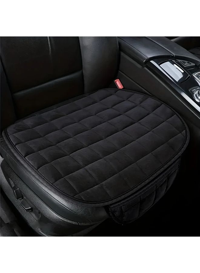Black Memory Foam Car Seat Cushion with Anti Slip Base and Storage Bag - Image 4